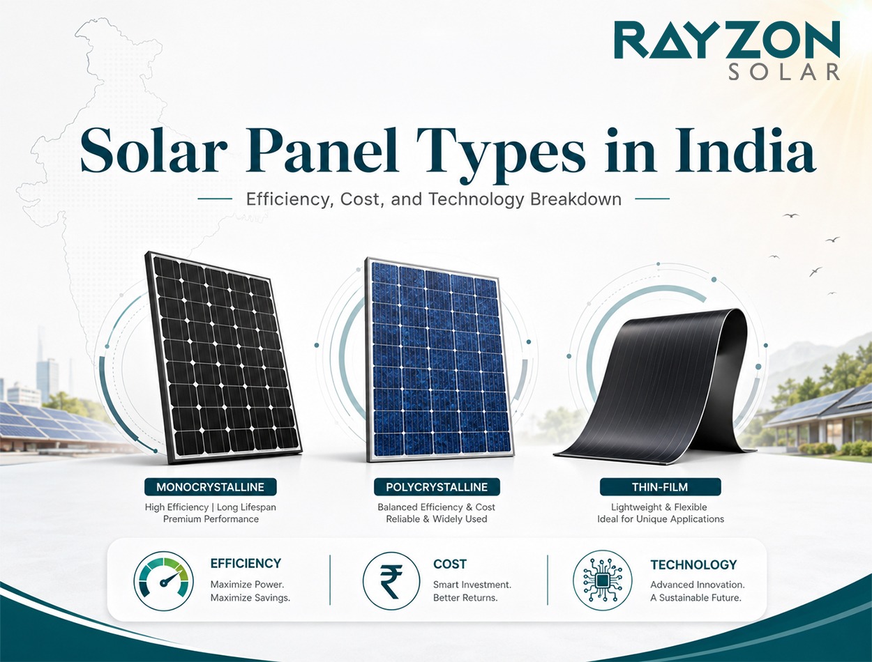 Solar panel types in India